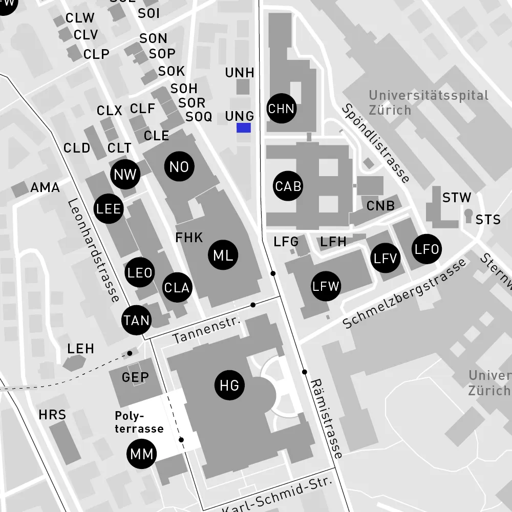 Map of UNG building